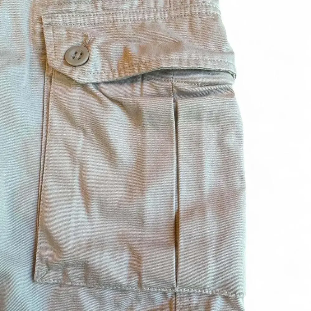Polo Ralph Lauren Cream Cotton Cargo Shorts Size 18